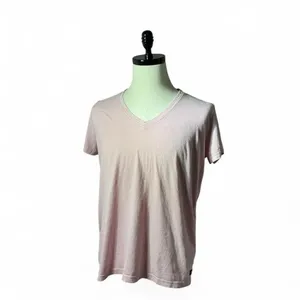 ARIAT Pink‎ V-Neck T-Shirt Casual Everyday Tee Basic Top thumbnail 2