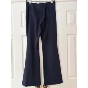 Halara Navy Blue High Waisted Flare Leg Pants Women Large Regular Stretch Pocket thumbnail 2