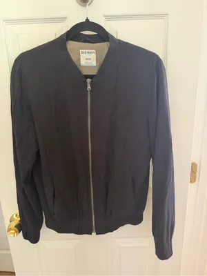 Old Navy Women's Black Bomber Jacket Size Medium thumbnail 1