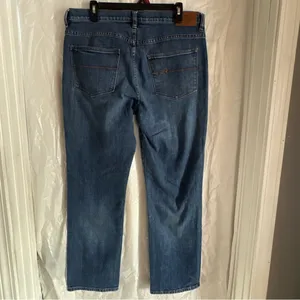 Lauren Ralph Lauren Women Size 12 Medium Wash Classic Straight Leg Denim‎ Jeans thumbnail 2
