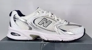 Women's size 8/Mens size 6.5 (UK6) New Balance 530 White Blue thumbnail 1