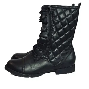 Kiss & Tell quilted combat boots thumbnail 4