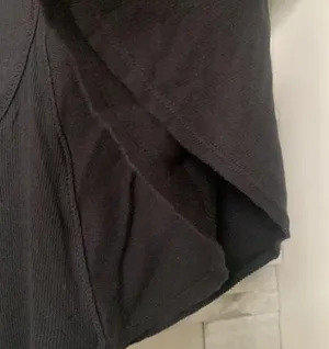 Free People flutter sleeve ribbed black bodysuit thumbnail 4