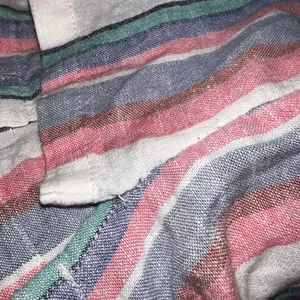 Orvis Linen/Rayon Multicolor Striped Shirt Women Top Size Medium thumbnail 8