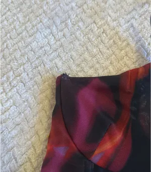 White Fox Boutique Pink Flame Print Bustier Top thumbnail 4
