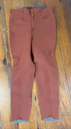 Equestrian Correct Riding‎ Apparel Women's High-Rise Rust Riding Breaches 28 thumbnail 1