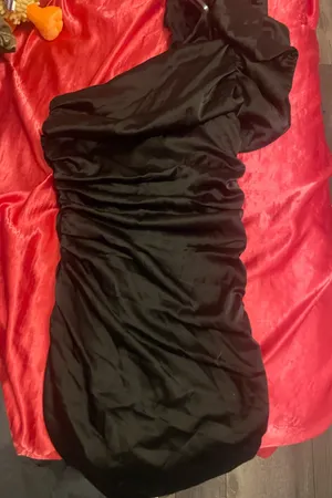 DO+BE Black Dress One-Shoulder Mini thumbnail 1