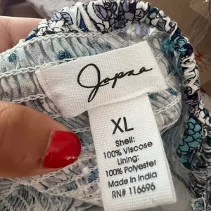 Japna Blue White Floral Dress thumbnail 7