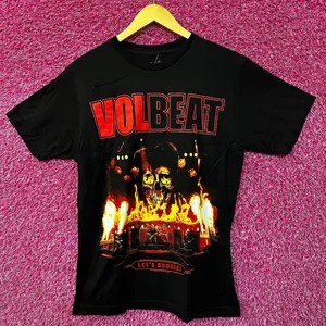 Volbeat Lets Boogie Live at Telia Parken Groove Metal Tee Medium thumbnail 1