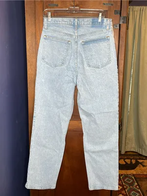 Abercrombie Womens 90s Straight Jeans 30 Ultra High Rise Light Wash NWT 10R thumbnail 4