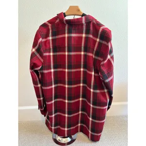 Lauren Ralph Lauren Wool Plaid Shirt Jacket Womens 1X‎ Red Shacket Quarter Zip thumbnail 6