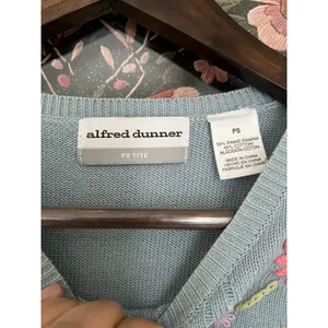 VTG Alfred Dunner Embroidered Floral Beaded Pastel Blue Pullover PS thumbnail 5
