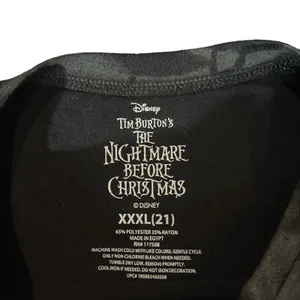 Disney Nightmare Before Christmas T-Shirt‎ Womens 3XL Black Jack & Sally thumbnail 3