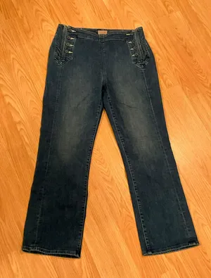 Mother Sailor Tripper High Rise Bootcut Cropped Flare Jeans 30 thumbnail 5