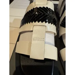 Vince Camuto Bachelen Leather Square Toe Gladiator Sandal Coconut Cream Size 8 thumbnail 3