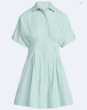 Free Assembly Striped Corset Mini Shirtdress thumbnail 5