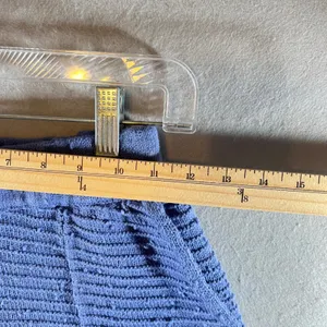 776 | Free People Beach Textured Knit High Rise Lounge Shorts Blue Womens XS‎ thumbnail 3