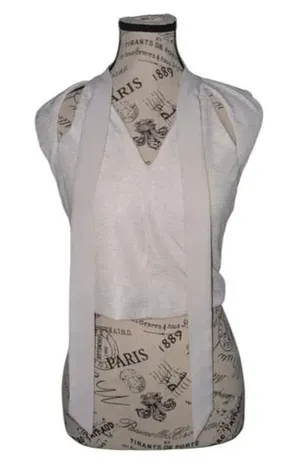 Zara Textured V-Neck Tie-Front Top, Size Small thumbnail 1