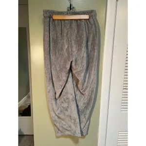 Free Haven Womens Sz Large Plush Sweatpants Lounge Pants Light Gray Straight Leg thumbnail 5