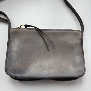 Madewell The Simple Crossbody Leather Bag Small Rectangle Purse Distressed Blue‎ thumbnail 2