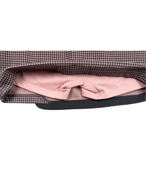 Munsingwear Golf Skort S Pink Navy Houndstooth Wrap Skirt thumbnail 4
