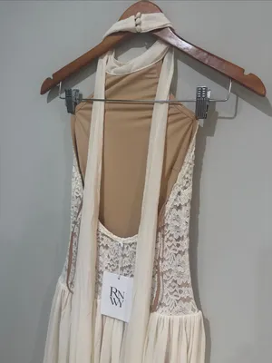 NWT Runaway the Label • judith maxi dress in cream sz XS thumbnail 9