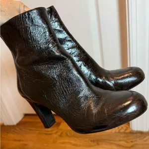 Zara Dark Brown Ankle Boots size 38 thumbnail 3