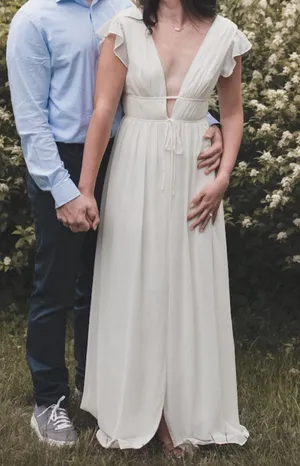 Lulus I’m All Yours Cream Ruffled Maxi Dress thumbnail 2