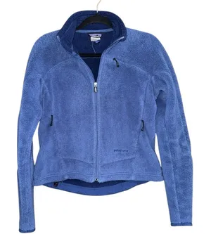 Patagonia R2 Polartec Jacket Women’s Size small Blue Full Zip up Fleece USA Vtg thumbnail 1