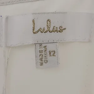 Lulus White Strapless Wedding Dress with Beaded Embroidery NWT Size 12 thumbnail 9