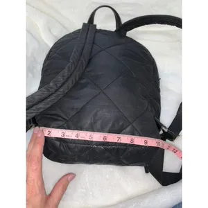 Kate Spade Quilted Nylon‎ Backpack Black Adjustable Straps Women's Bag thumbnail 8