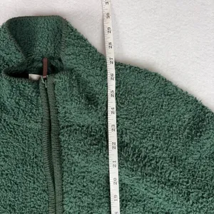 NWT Natural Reflections Sherpa Sweater Women's 1X Green Full Zip Cozy Cabincore thumbnail 5
