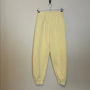 GANNI yellow‎ Embroidered sweatpants joggers Size Small thumbnail 2