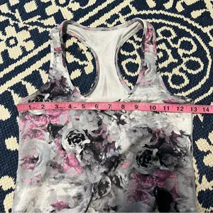 Lululemon Cool Racerback Watercolor Floral Tank thumbnail 6
