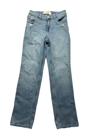 Hollister Women's High Rise Straight Leg Jeans Medium Wash Size 0 Short 25x28 thumbnail 1