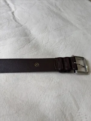 J.Crew Women's Wide belt in studded Italian leather Sz S $98 Milan Brown thumbnail 5