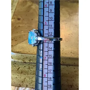Sky Blue Topaz Ethiopian Opal Ring Size 5.75 thumbnail 7