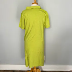 NEW NWT Soft Surroundings Lime Green Midi Dress thumbnail 7