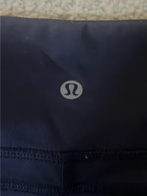 Lululemon Navy Blue Leggings with Mesh Detail thumbnail 3