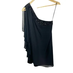 Max And Cleo Black Camilla One‎ Shoulder Beaded Party Dress Sz 0 NEW thumbnail 2