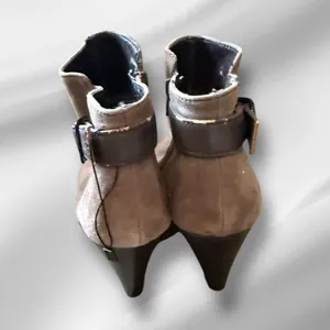 Euro Soft by Sofft Suede Heeled Booties as is‎ thumbnail 4