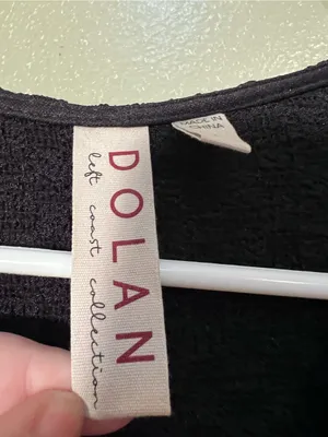 Dolan Left Coast Collection Womens Sz Small Extreme Length Textured Duster Black thumbnail 10