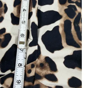 Brooksfield Donna Leopard Print Flare Pants Brown Black Animal Stretch Size 1 thumbnail 5
