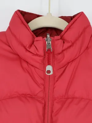 L.L.Bean Women’s Reversible Red Large Goose Down Puffer Vest Full Zip Outdoor thumbnail 4