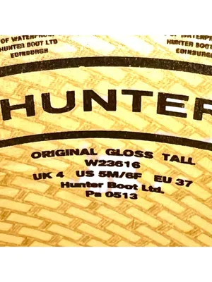 Hunter Original Tall Gloss Rain Boots Womens Gray Size US 6 EU 37 thumbnail 9