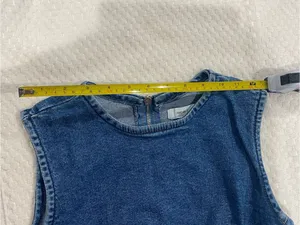 Forever 21 Blue Denim Dress with Zipper Detail thumbnail 4