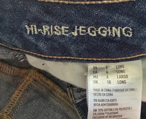American Eagle Women’s Hi Rise Jeggings Size 6 Long Dark Wash AEO Denim X Jeans thumbnail 7