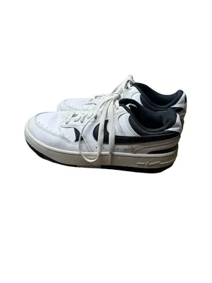 🤍👟 Nike Gamma‎ Force Leather Sneakers White Black Women’s Size 5.5 EU 36 👟🤍 thumbnail 2