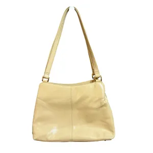 Etienne Aigner Cream Leather Shoulder Bag Gold Hardware Triple Compartment Purse thumbnail 3