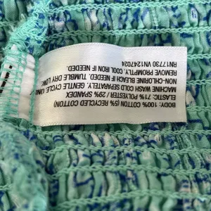Roller Rabbit‎ Target Mint Green Floral Smocked Cami Top Adjustable Straps Large thumbnail 8